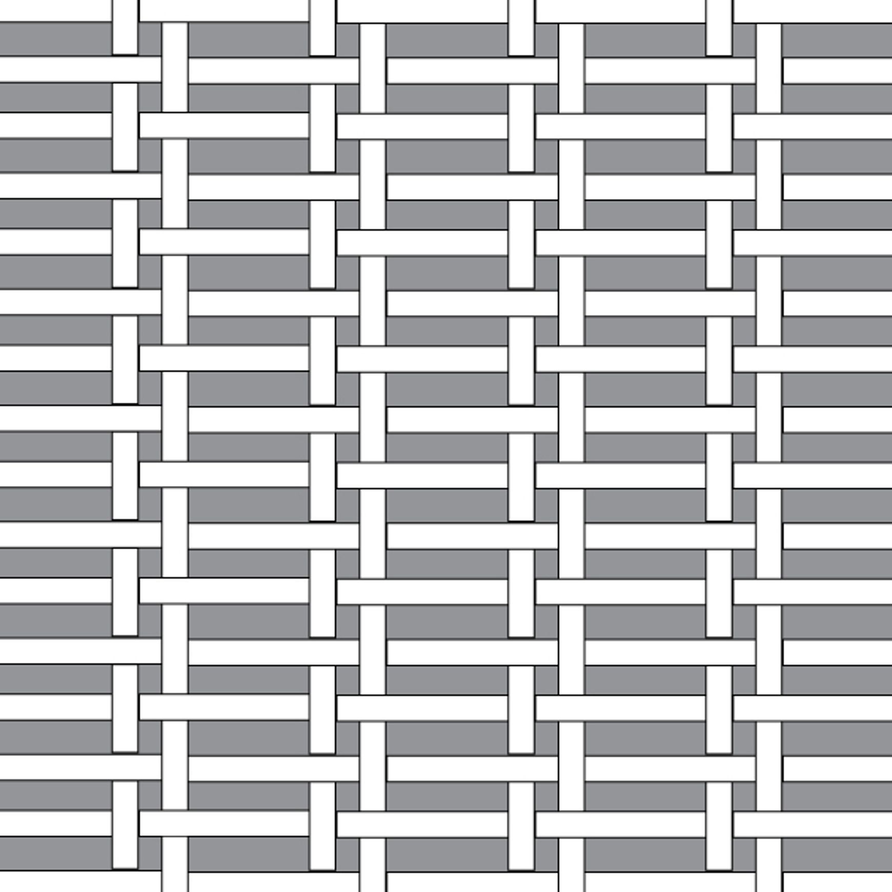 Oxford Hand Woven Rectangular Plain Horizontal Grilles