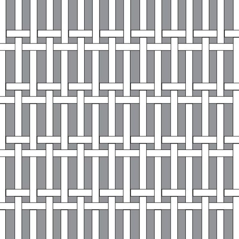 Oxford Hand Woven Rectangular Plain Vertical Grilles