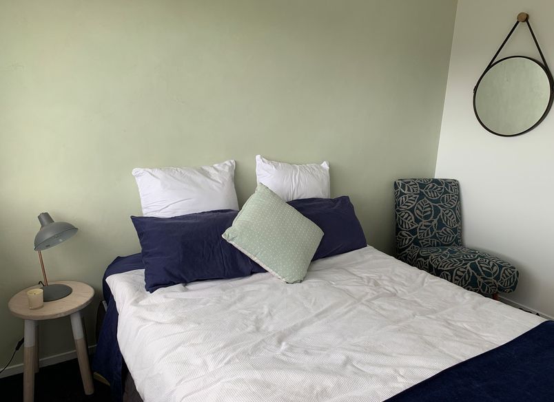 Master Bedroom - Green Feature Wall