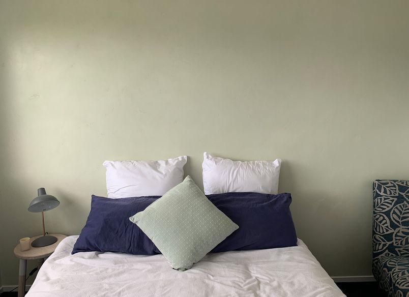 Master Bedroom - Green Feature Wall