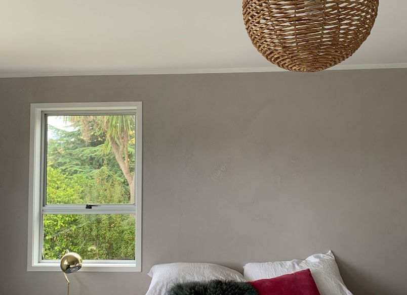 Master Bedroom - Grey Feature Wall