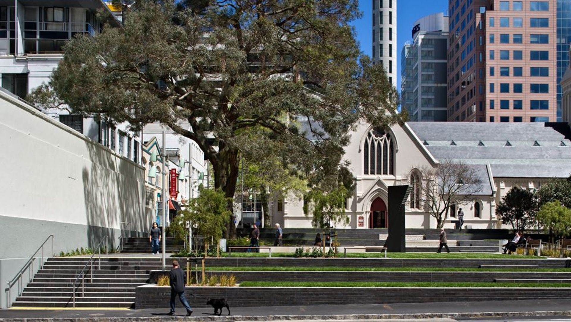 St Patrick’s Square banner