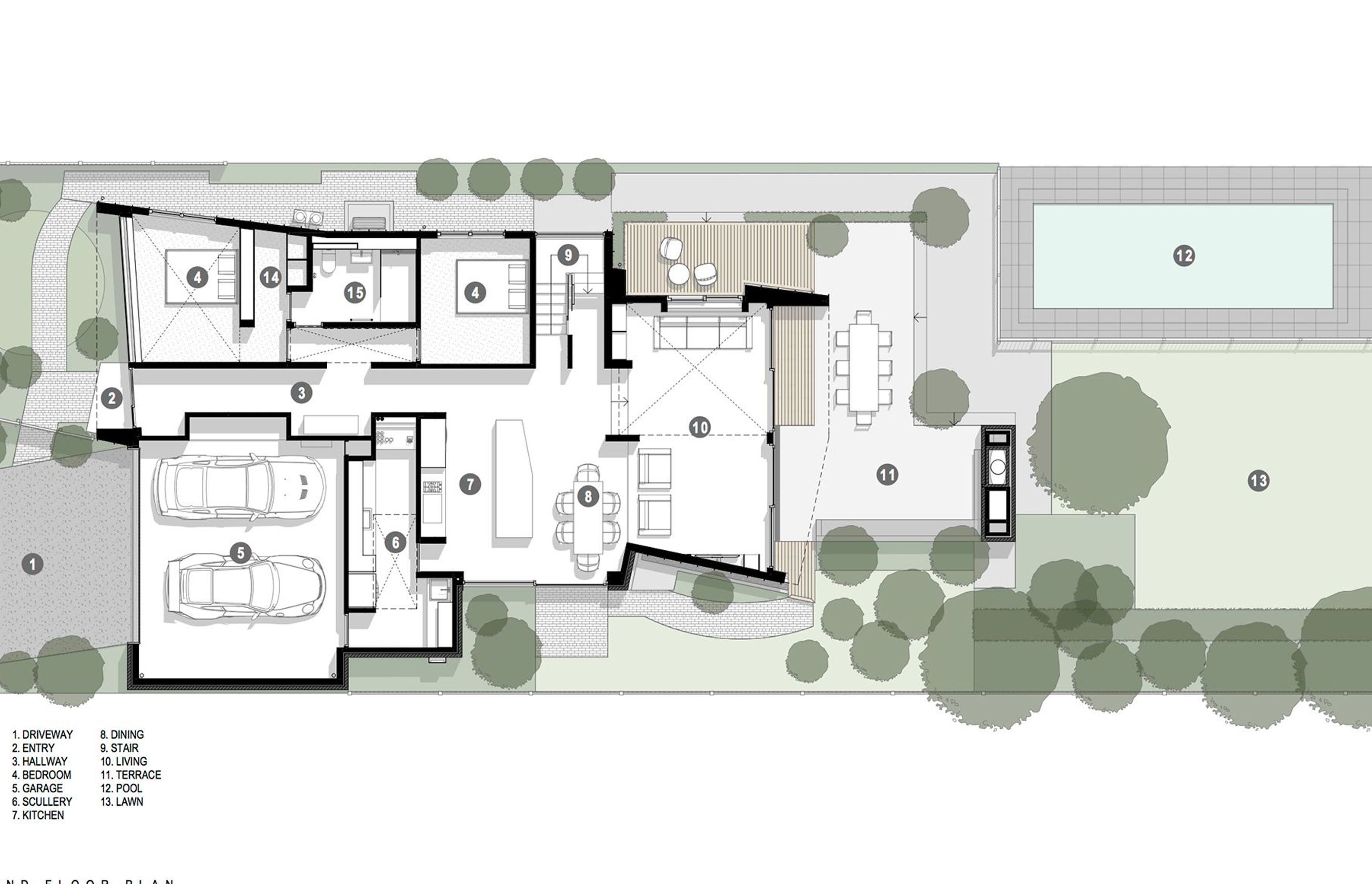 Ground-floor plan by Sheppard &amp; Rout Architects.