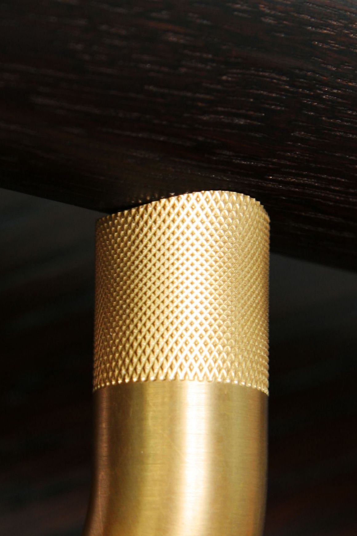 HB580 Knurled Solid Bronze Stair Rail Bracket for Handrails