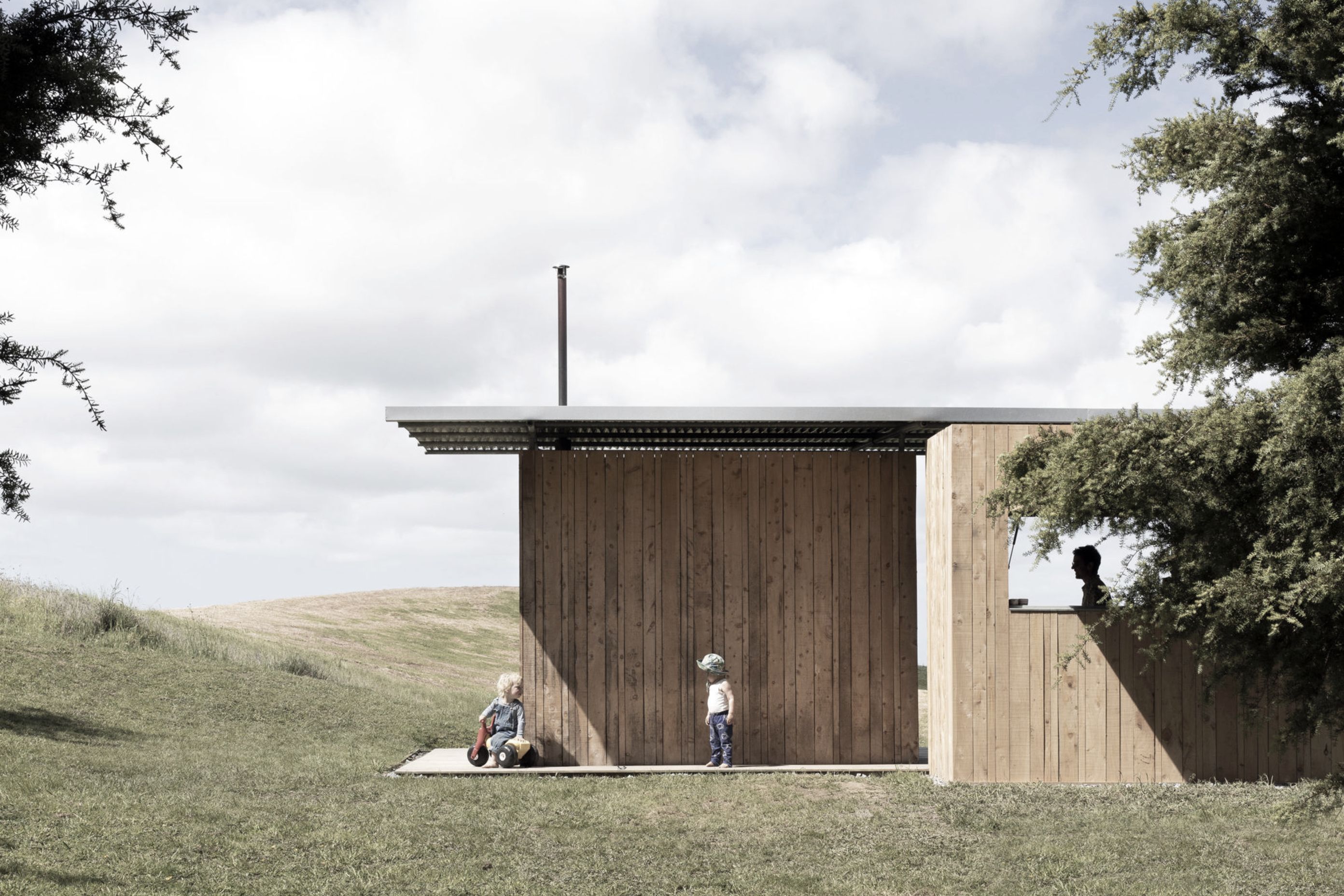 A tiny 30m² cabin in nestled among totara trees on a large rural property near Waipu in Northland – the perfect low-key holiday destination for a busy urban family.