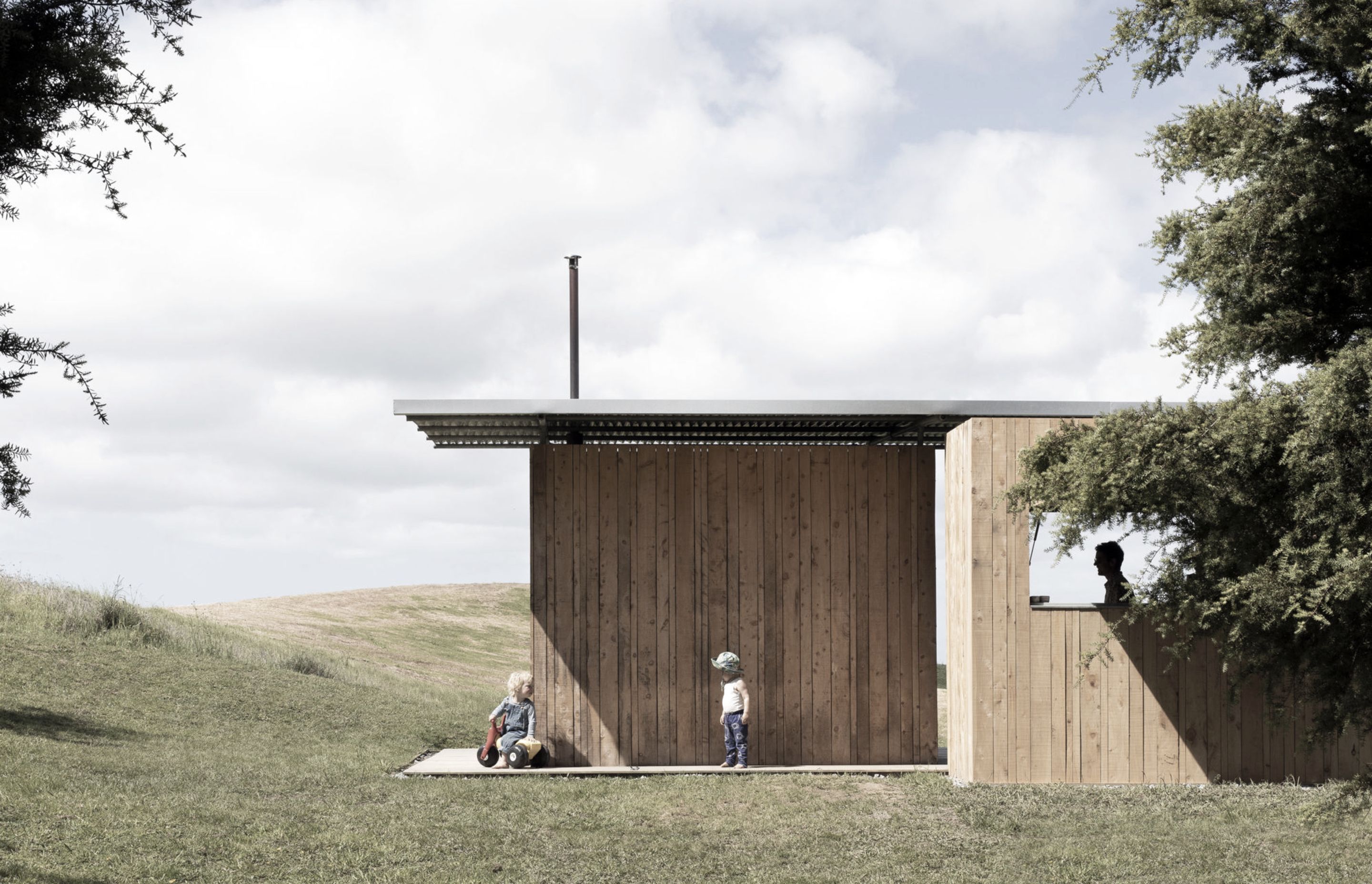 A tiny 30m² cabin in nestled among totara trees on a large rural property near Waipu in Northland – the perfect low-key holiday destination for a busy urban family.