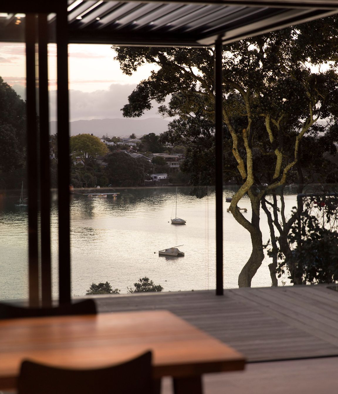 The stunning ocean view at dusk.