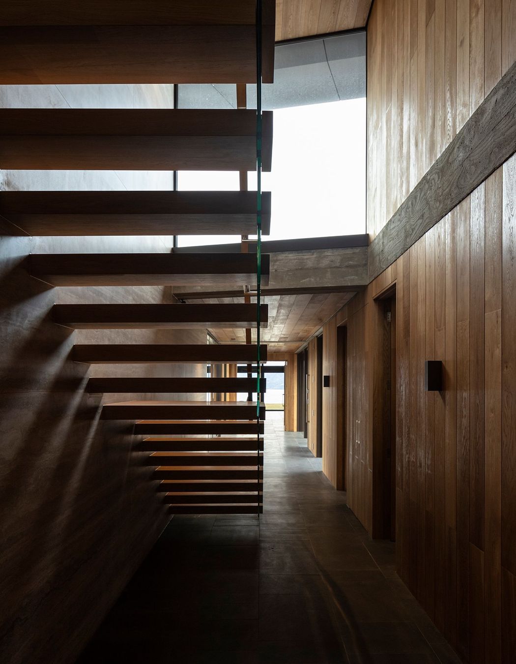 Looking the other way from under the staircase. Photograph: Simon Devitt.