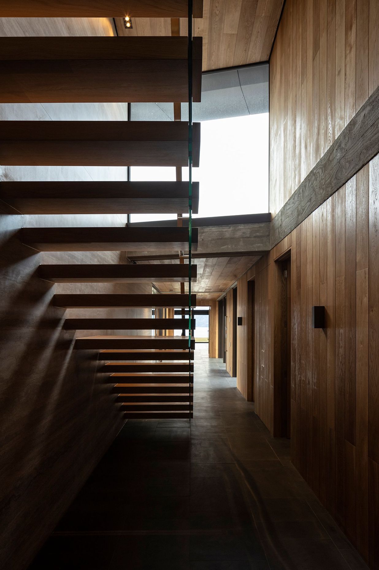 Looking the other way from under the staircase. Photograph: Simon Devitt.