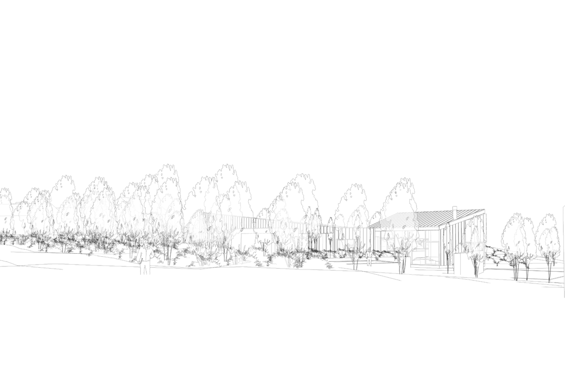 Original concept sketch by Hyndman Taylor Architects.