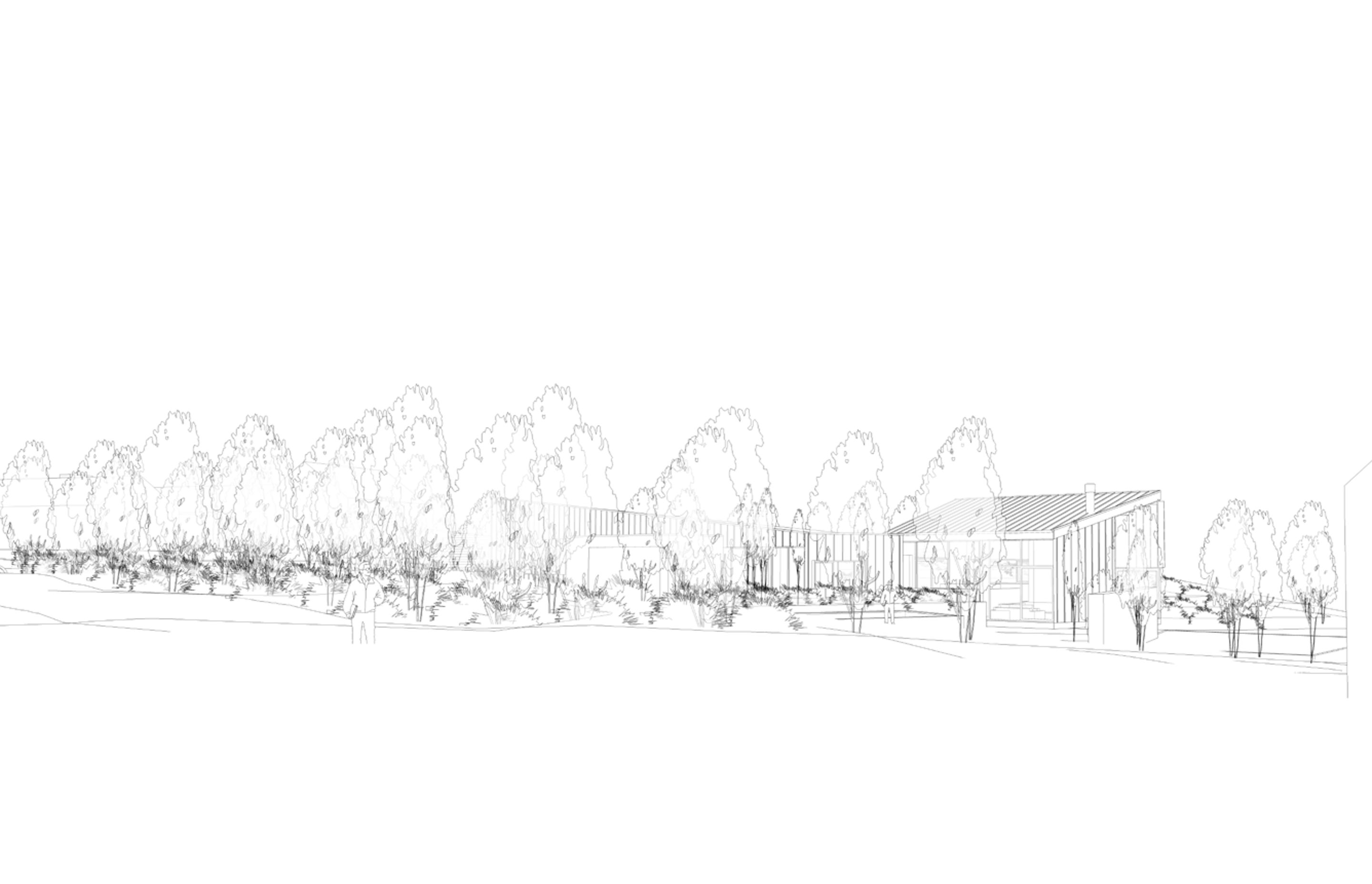 Original concept sketch by Hyndman Taylor Architects.