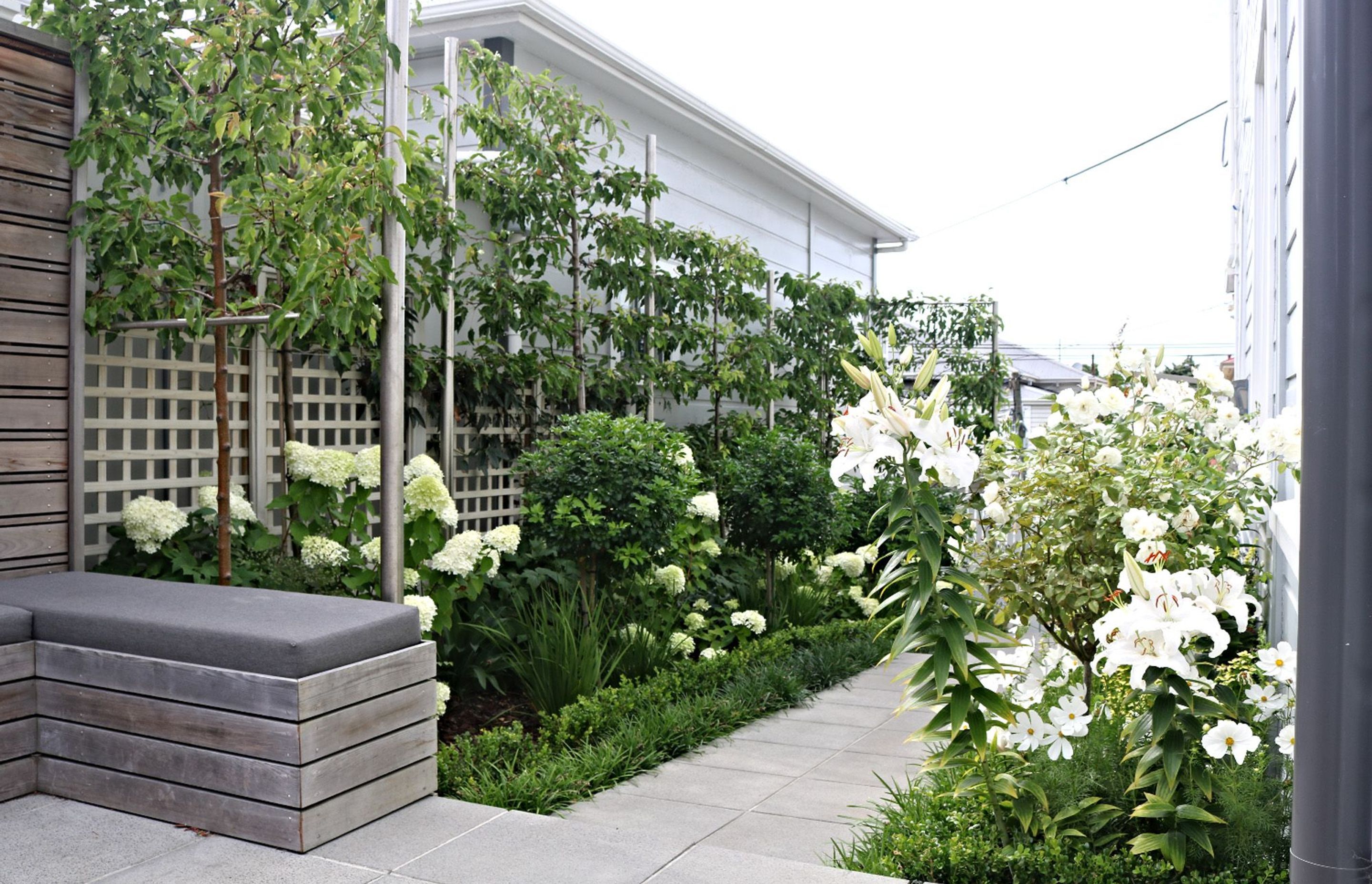 Side garden between two villas