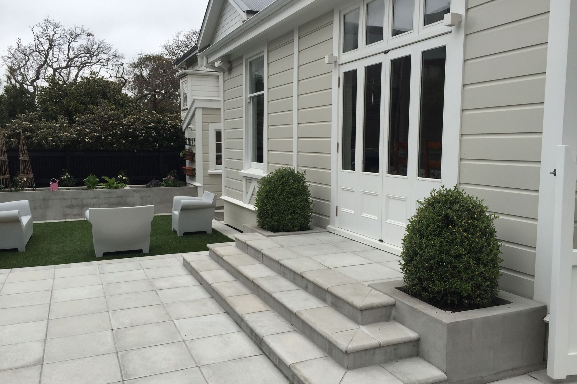 New access to the back garden & outside living area