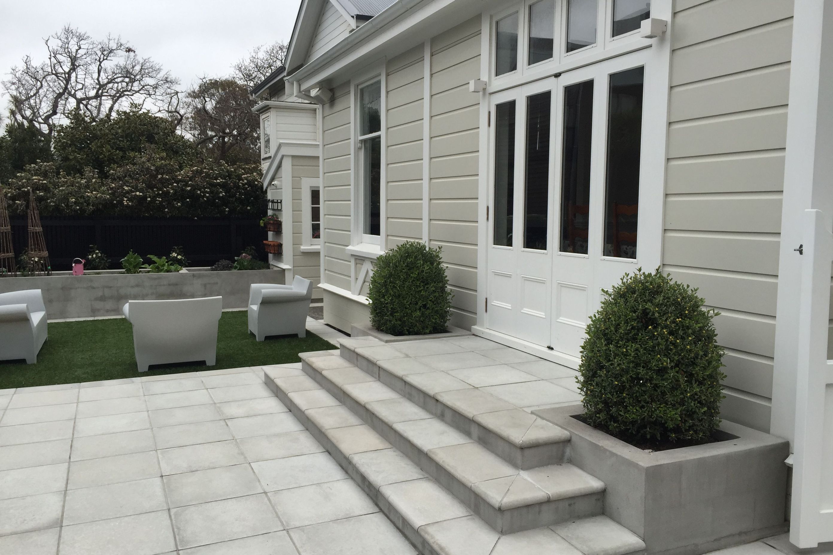 New access to the back garden & outside living area