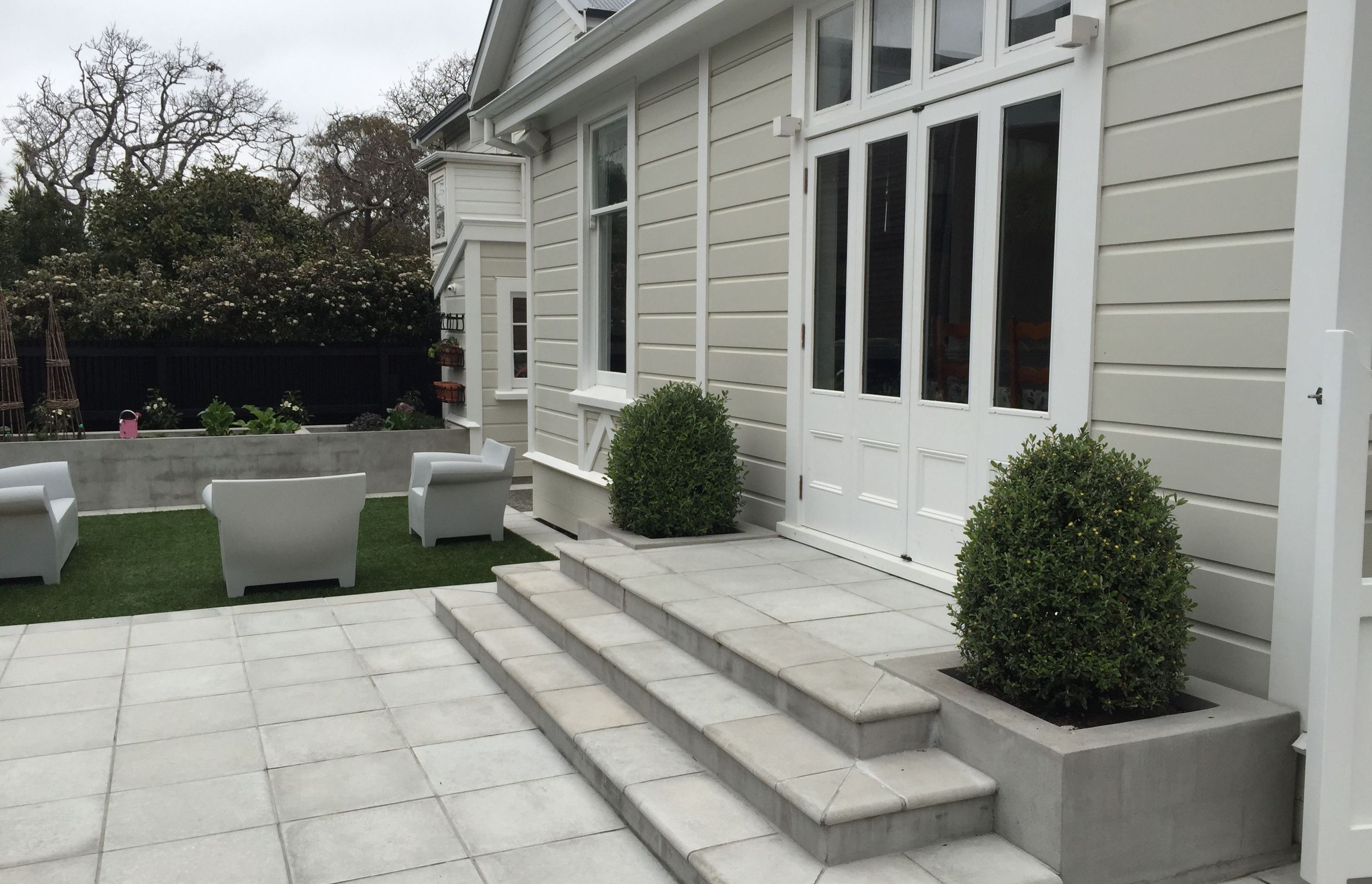 New access to the back garden & outside living area