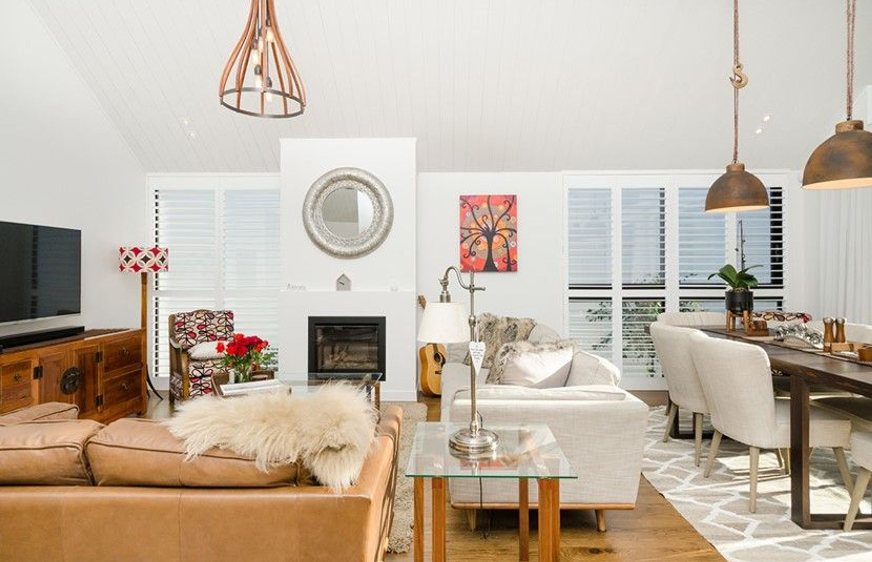 Hobsonville House I - Solid American White Oak Flooring finished w/ Stain in 'Antique Brown' and waterborne polyurethane