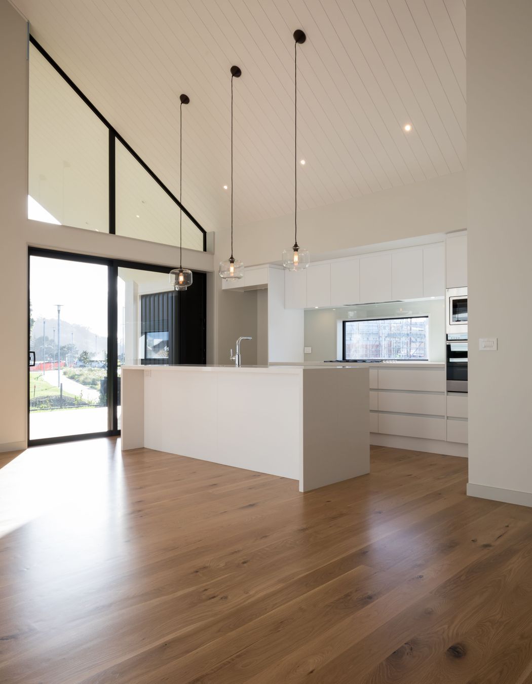 Hobsonville Home II - Solid American White Oak Flooring finished w/ Waterborne Polyurethane