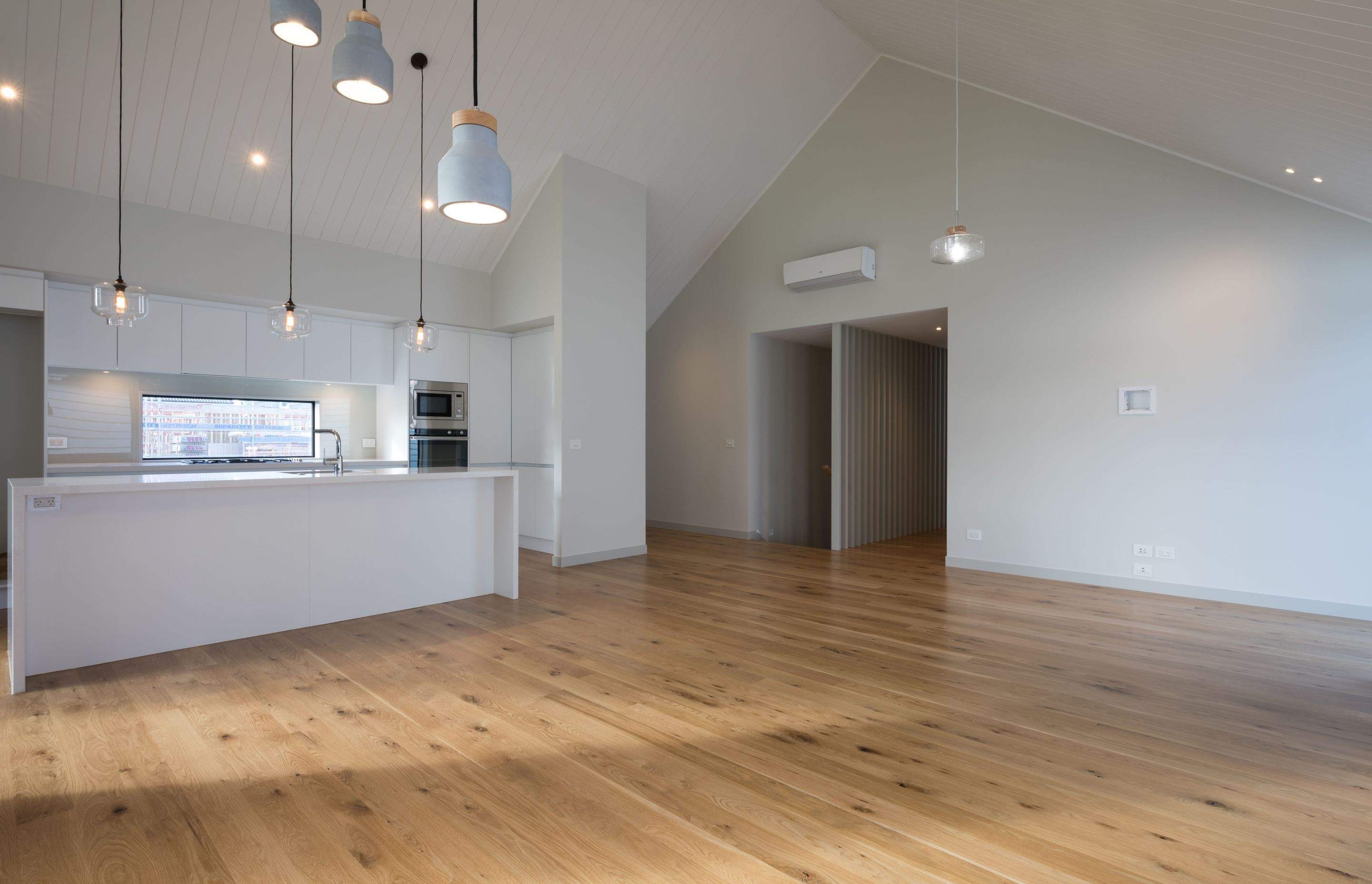 Hobsonville Home II - Solid American White Oak Flooring finished w/ Waterborne Polyurethane