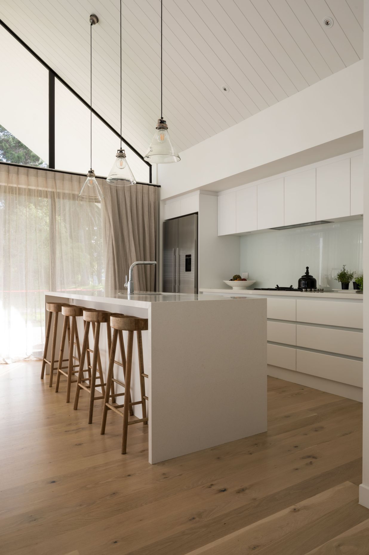 Hobsonville Home III - Solid American White Oak Flooring finished w/ Waterborne Polyurethane