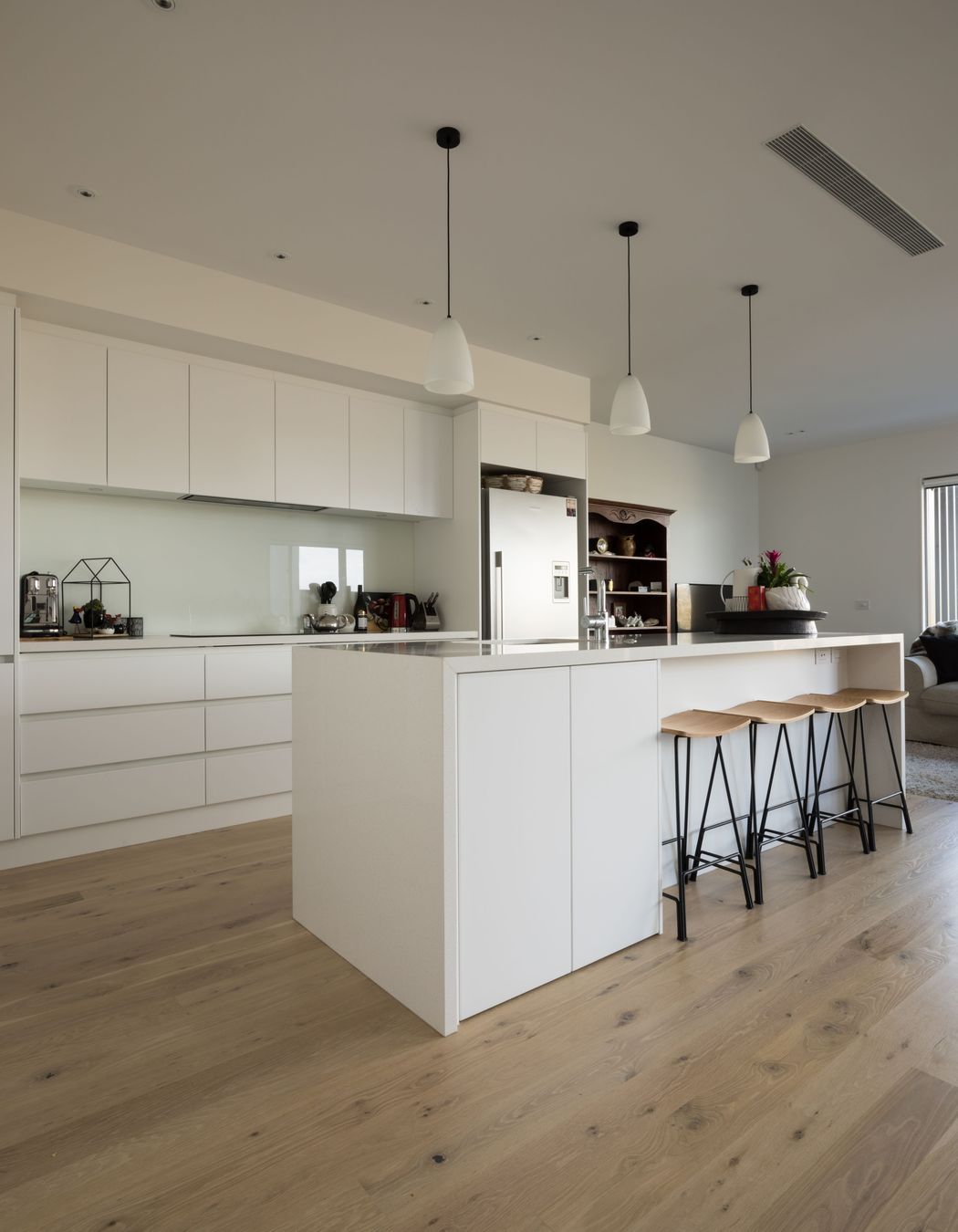 Hobsonville IV - Rustic Grade Solid American White Oak Flooring finished w/ Clear Waterborne Polyurethane