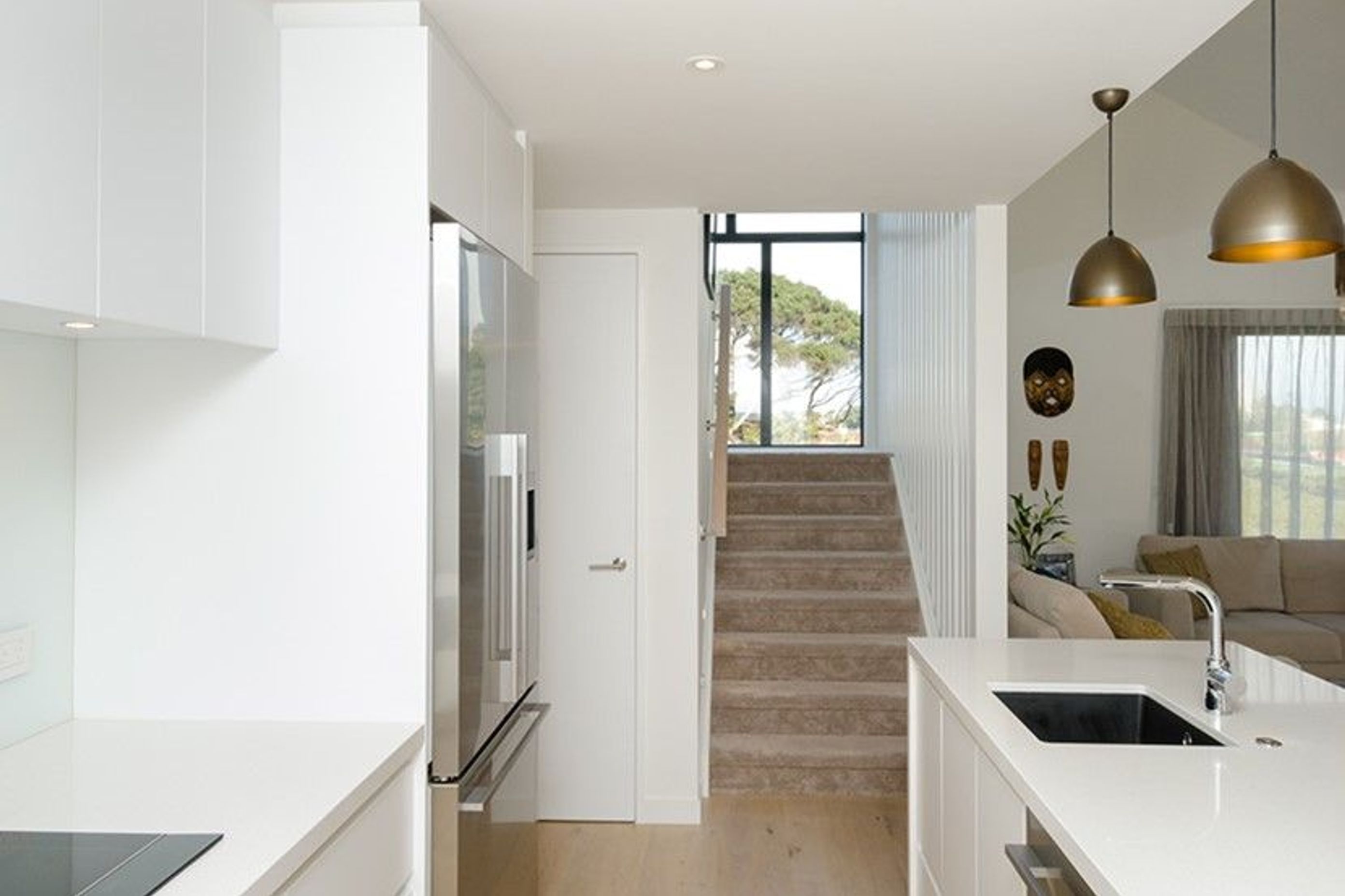 Hobsonville Pt Home - Solid American White Oak flooring finished w/ Bona Stain in 'White' + Waterborne Polyurethane