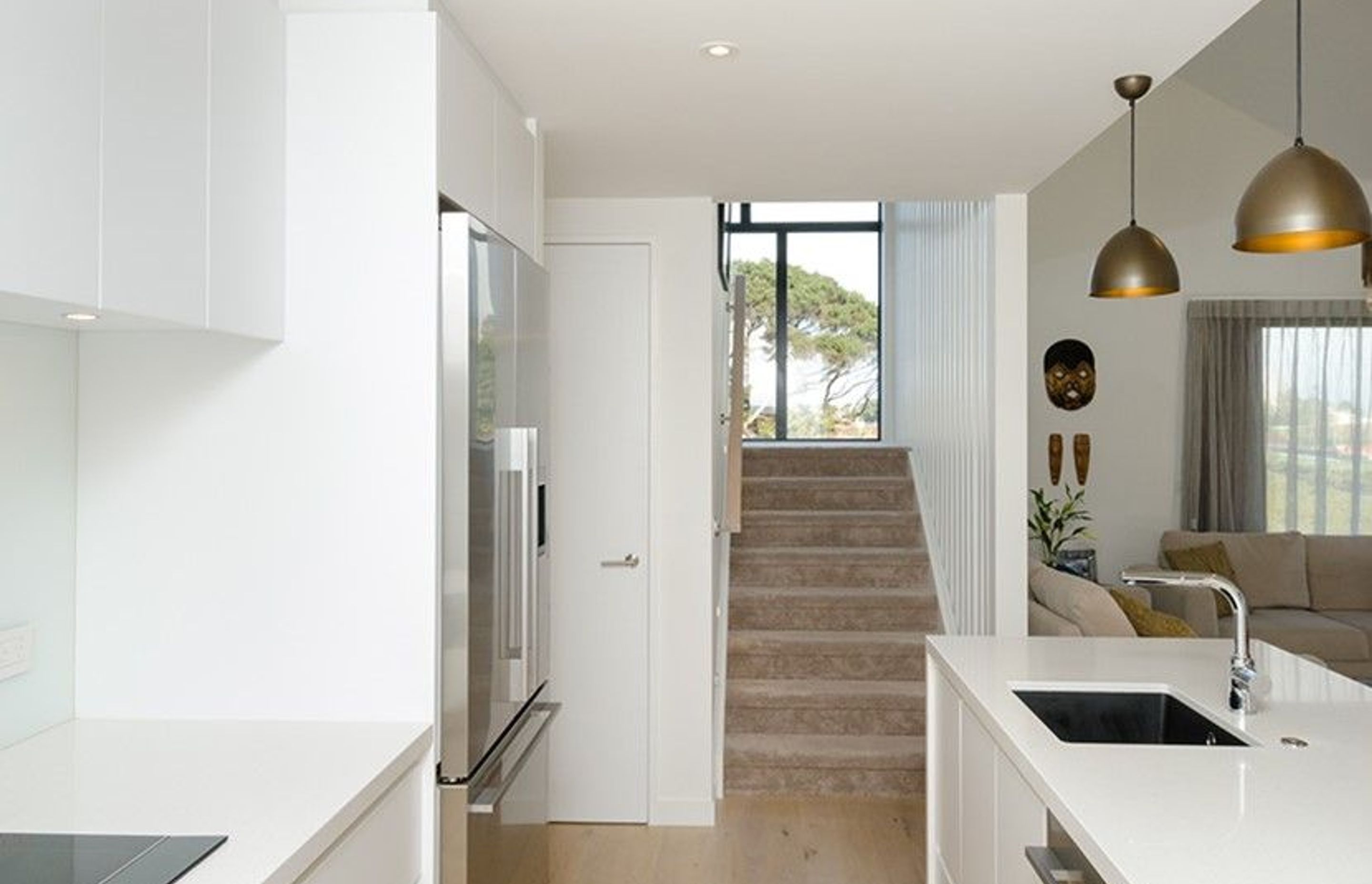 Hobsonville Pt Home - Solid American White Oak flooring finished w/ Bona Stain in 'White' + Waterborne Polyurethane