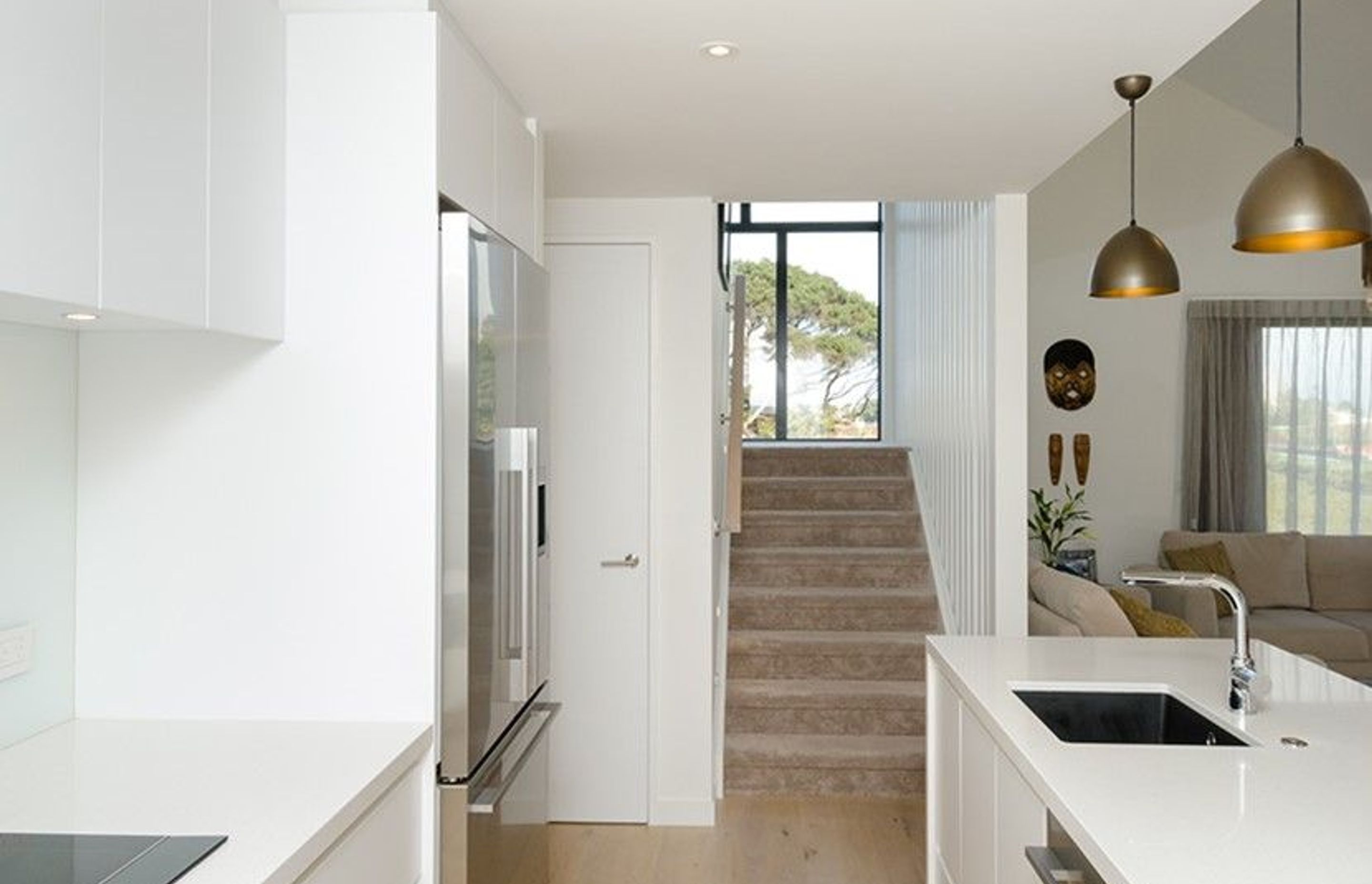 Hobsonville Pt Home - Solid American White Oak flooring finished w/ Bona Stain in 'White' + Waterborne Polyurethane