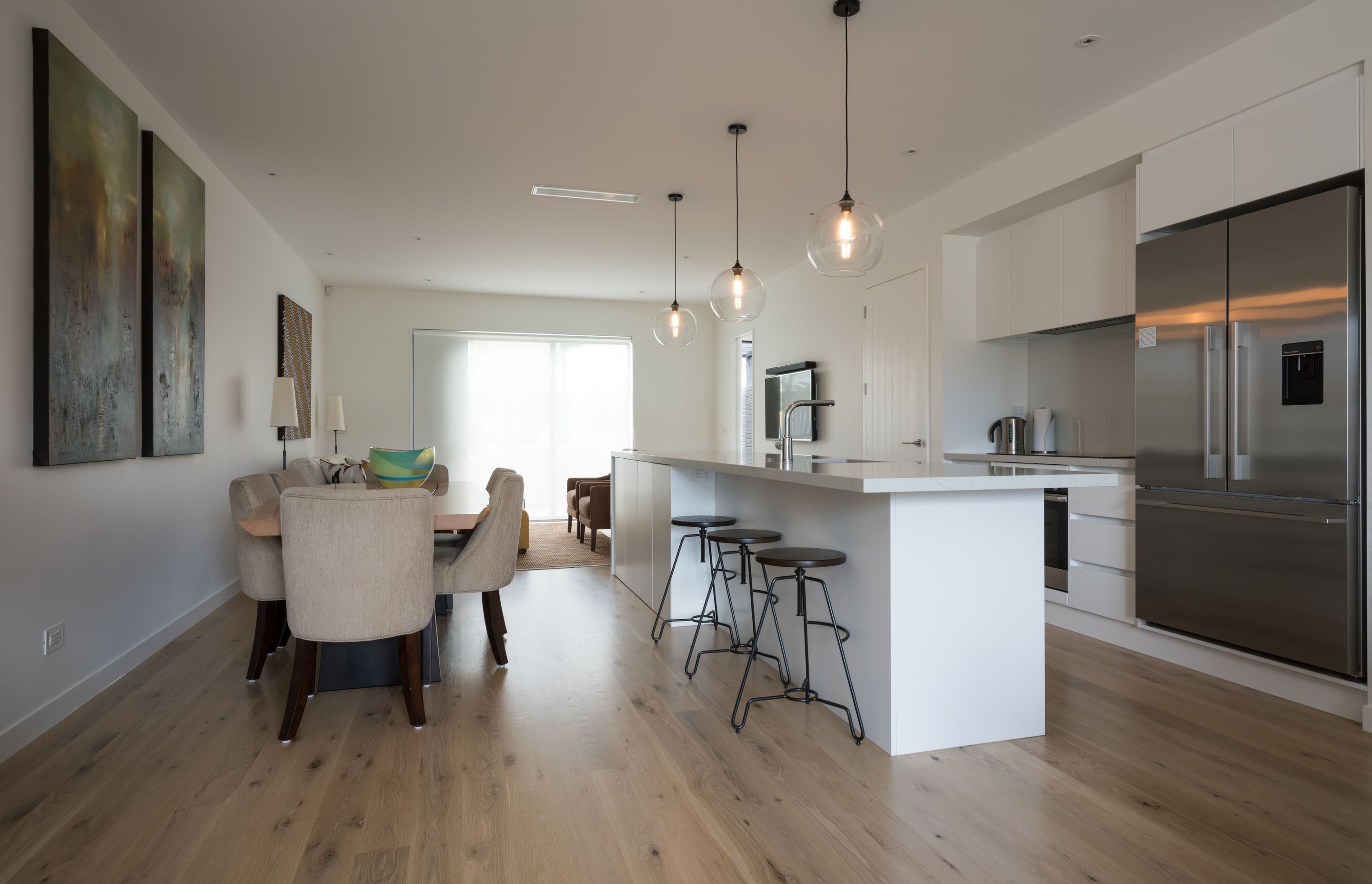 Hobsonville V - Solid American White Oak Flooring finished w/ clear waterborne polyurethane