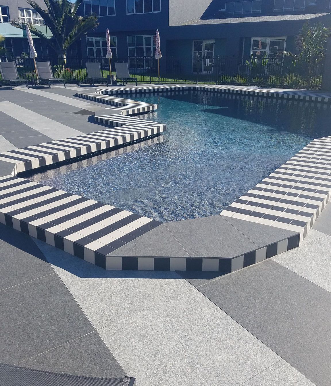 TOPCER TESSELLATED TILES, BASALTO GRIGIO STRUCTURED TILE + PIETRA DI LUSERNA STRUCTURED