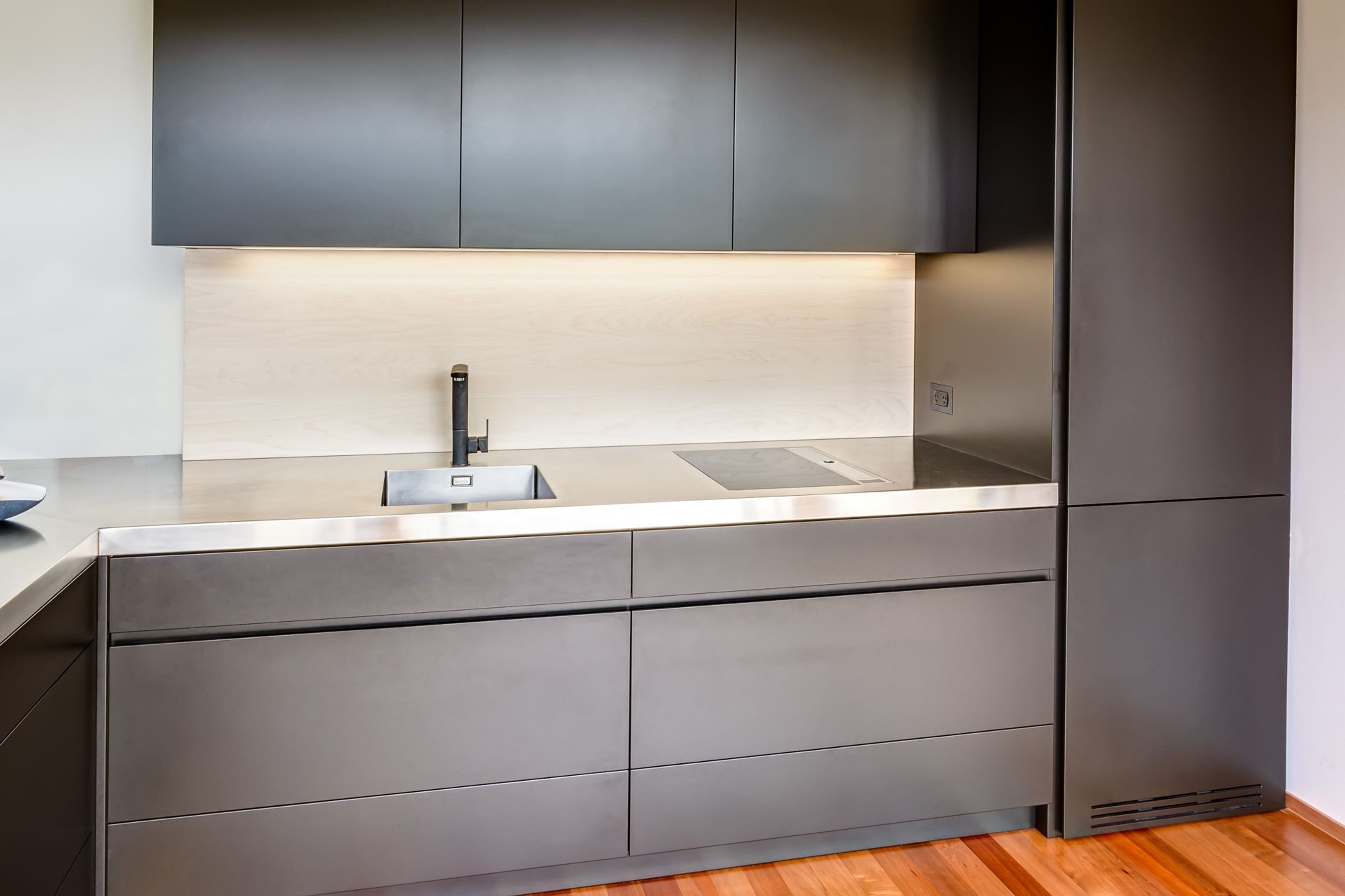 BORA induction cooktop with extractor