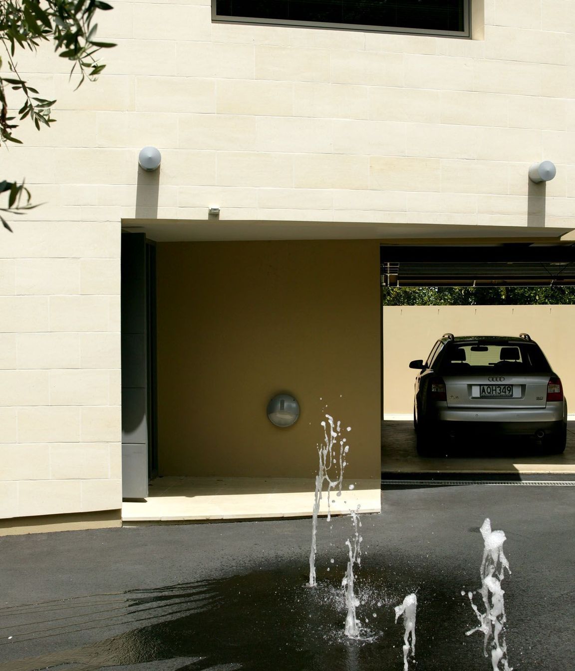 Entry Forecourt with water feature