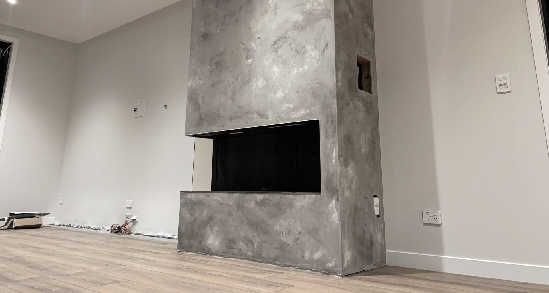 Fireplace - Custom Cloudy Finish banner
