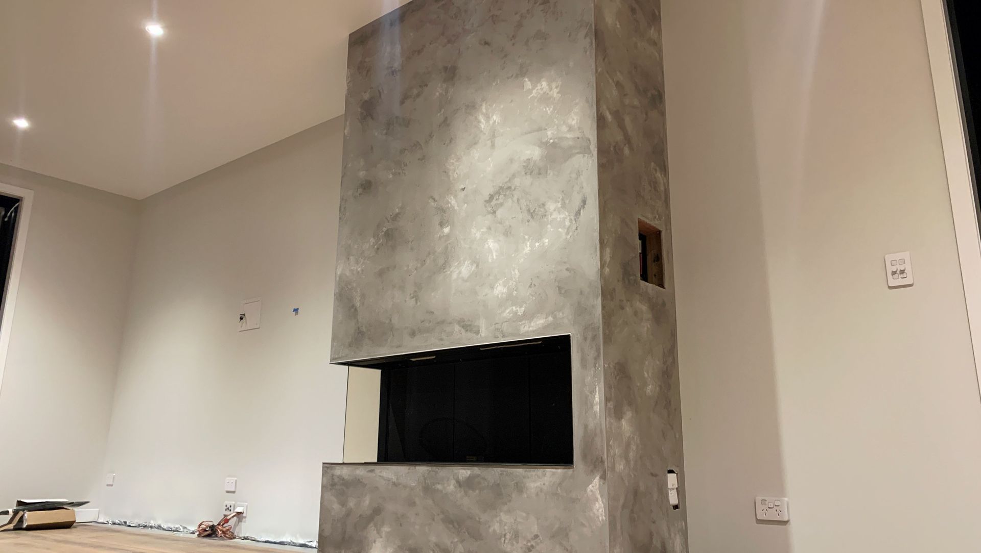 Fireplace - Custom Cloudy Finish banner