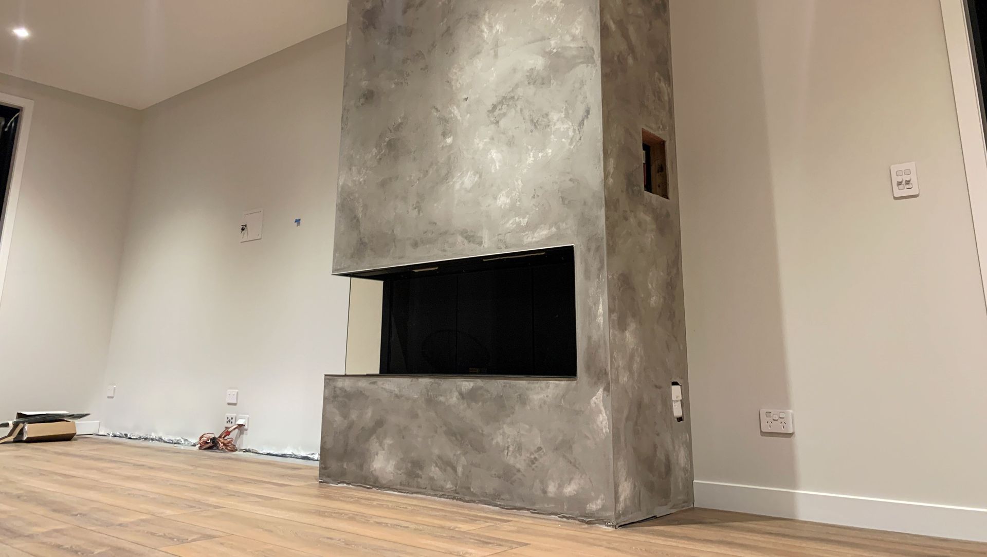 Fireplace - Custom Cloudy Finish banner
