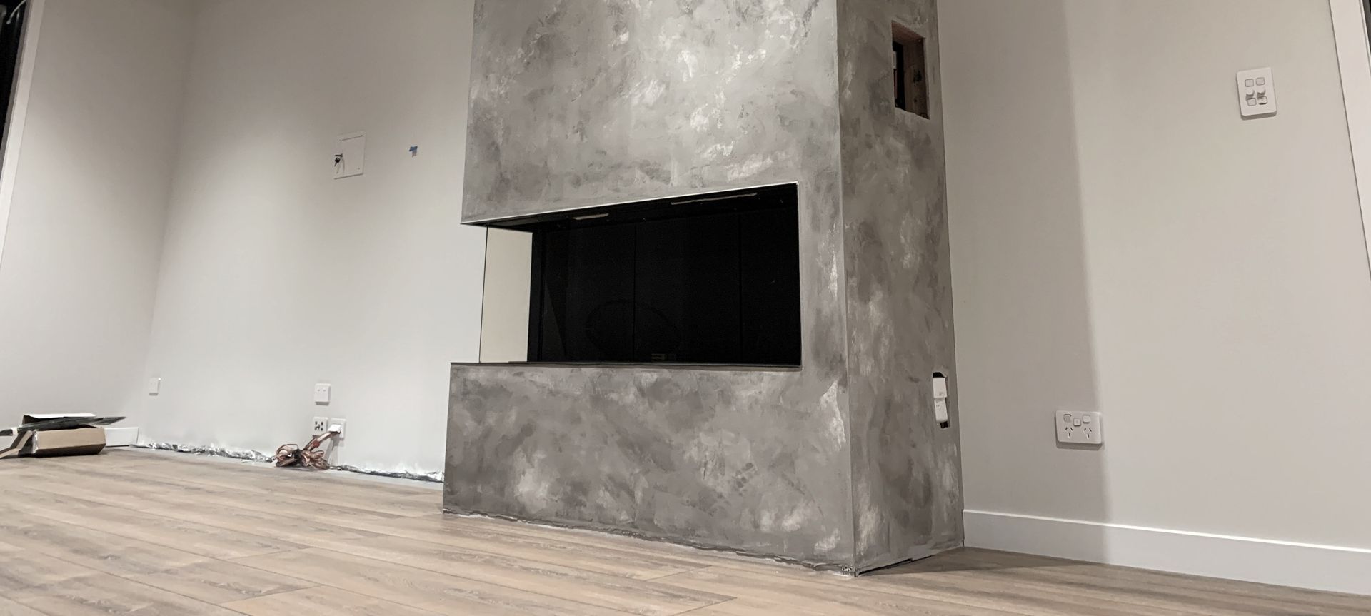 Fireplace - Custom Cloudy Finish banner