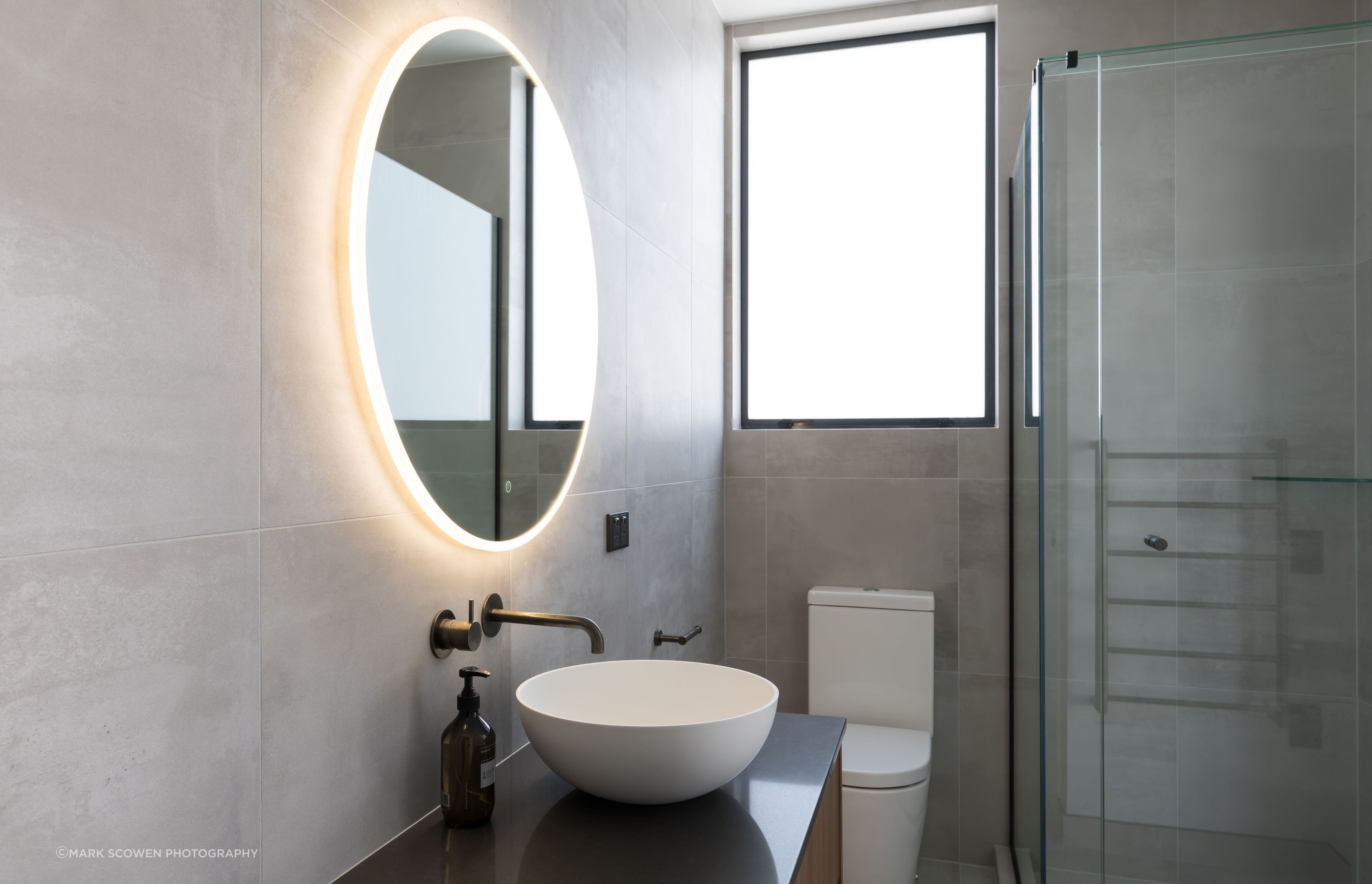 Middle Floor Bathroom - aged iron tapware