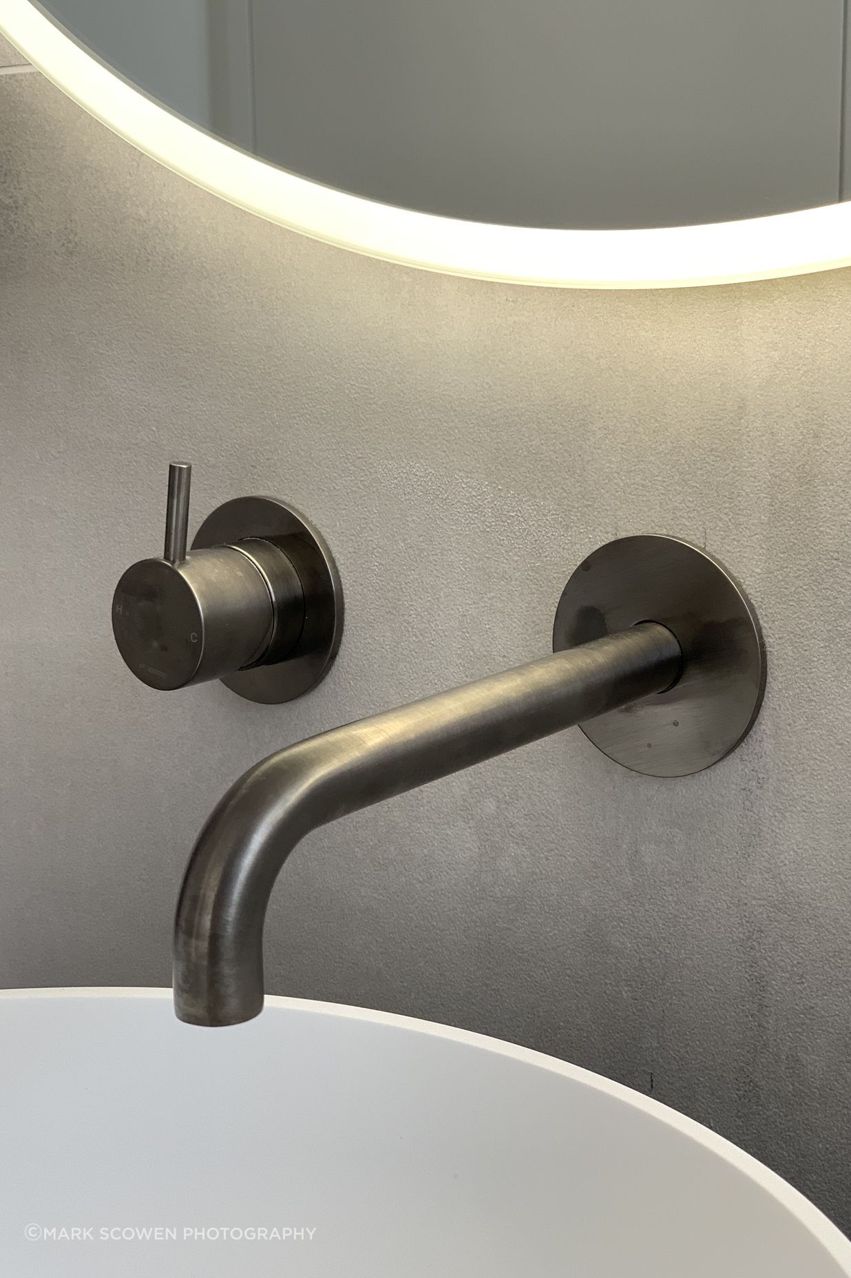 Detailed shot of the Iron Ore Buddy Tapware