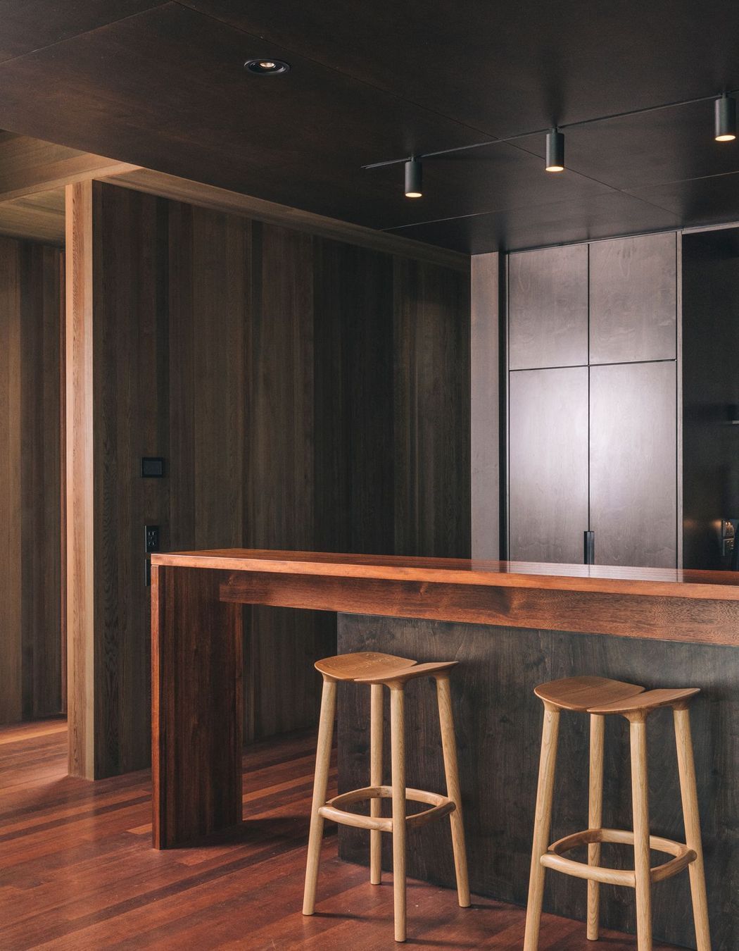 Timber is the defining feature of every aspect of this home.