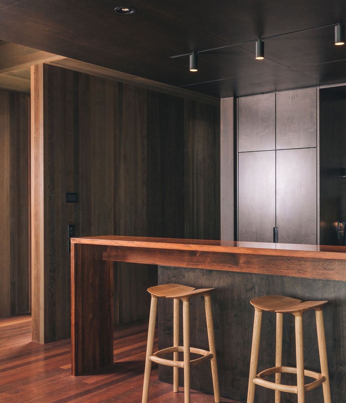 Timber is the defining feature of every aspect of this home.
