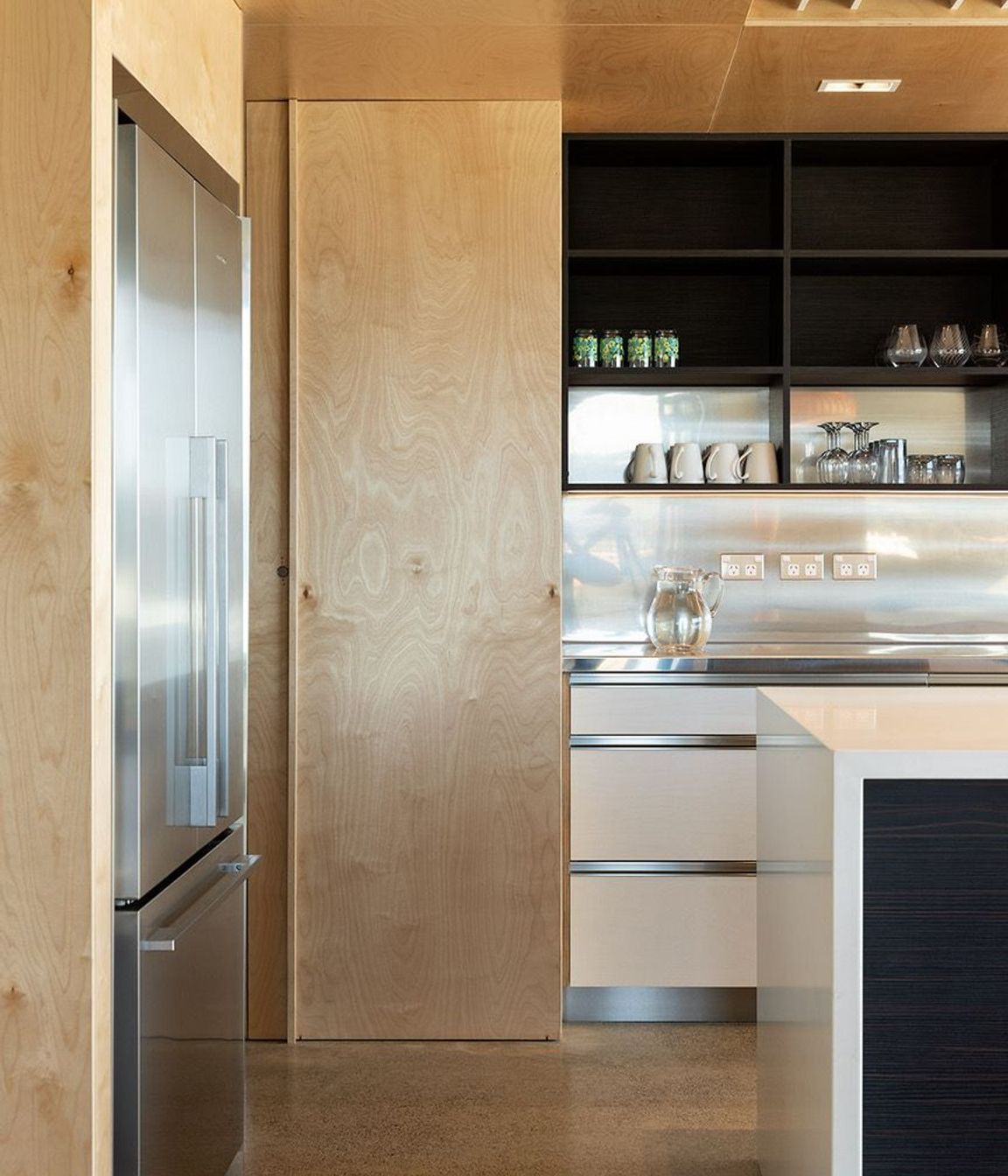 The kitchen leads into a scullery out of view on the left. Photograph: Simon Devitt.