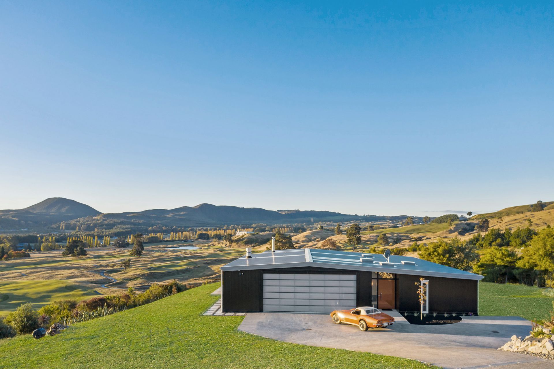 Kinloch House enjoys a panoramic view of the world-renowned Jack Nicklaus golf course at Kinloch. Photograph: ArchiPro.