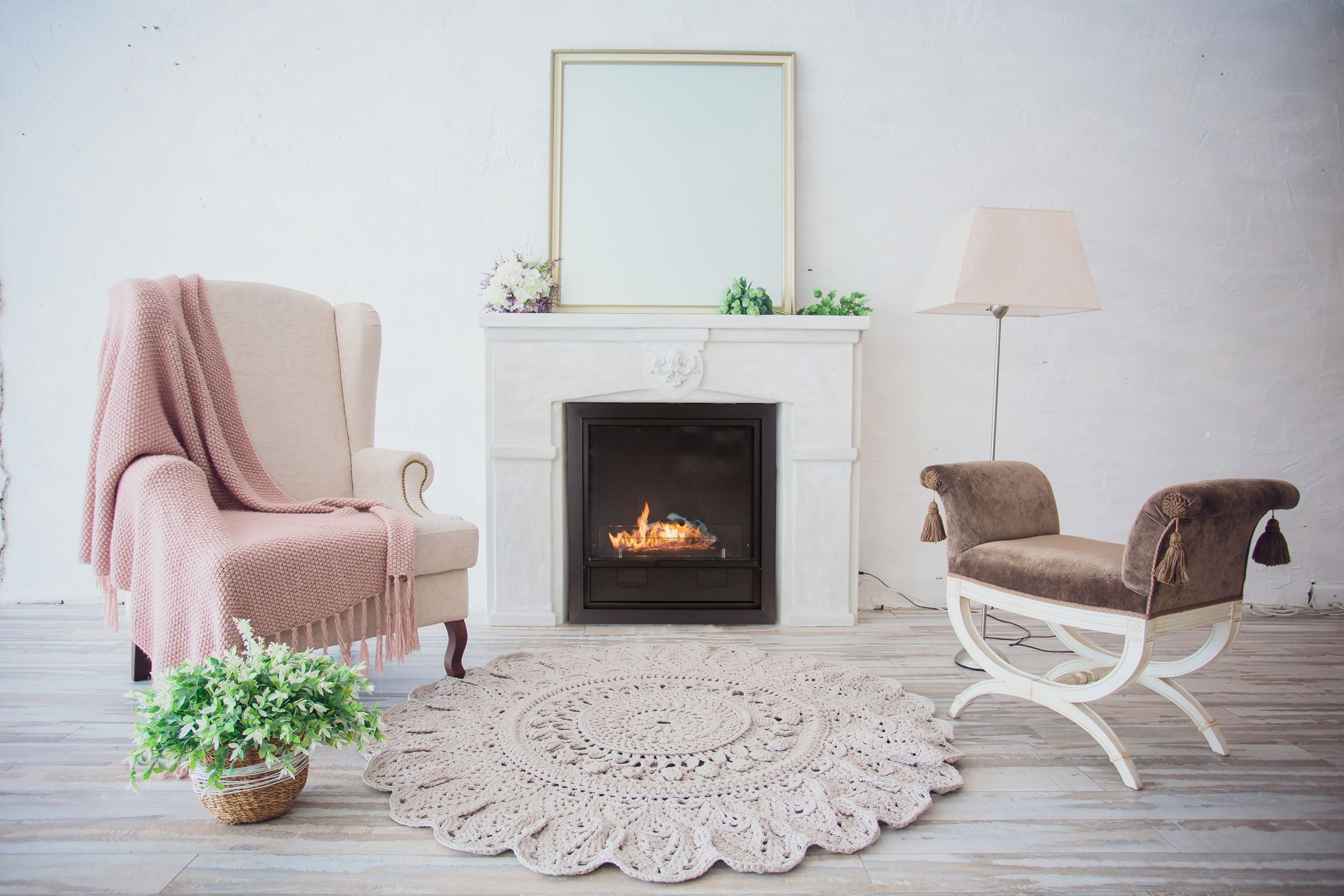 Planika Bio-Fuel Fireplace L-Fire in Casing