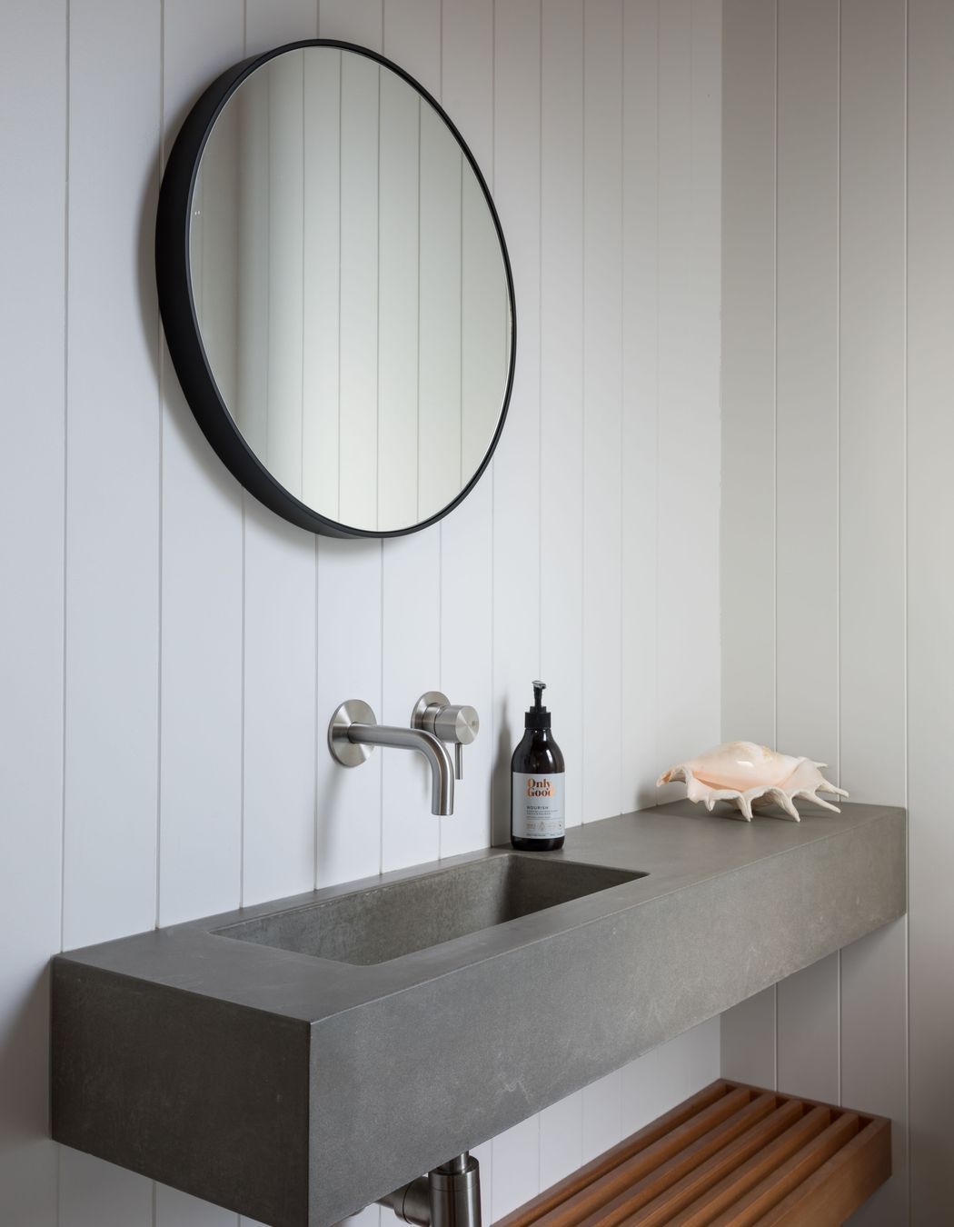 WC - Source 1313 Custom Length Spout 130mm w/ Concealed Mixer, SI006 Bottle Trap