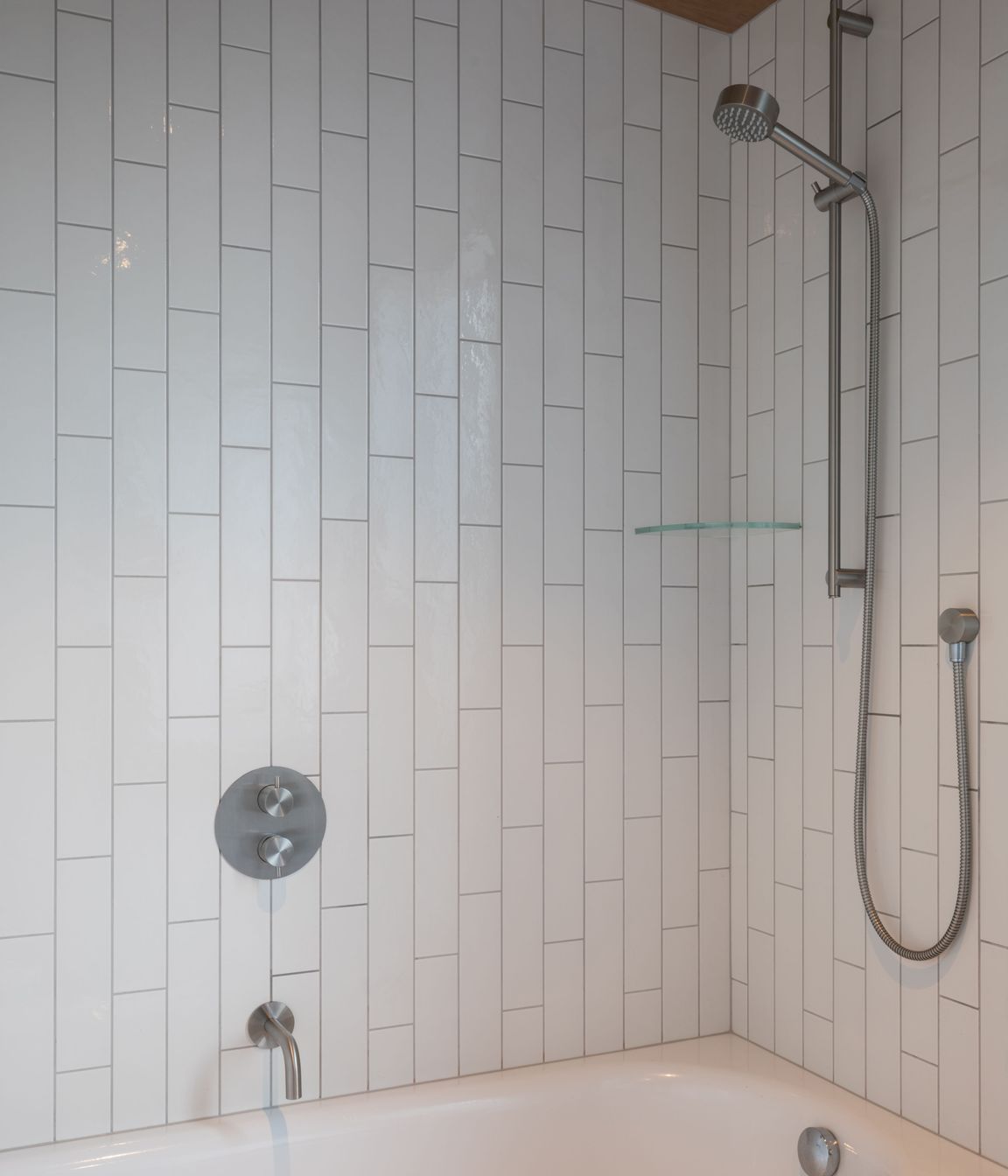 Main Bathroom - Source Series 1245 Mixer &amp; Diverter w/ Custom Spout 110mm, 21 Shower Slide &amp; Head w/ 207 Outlet