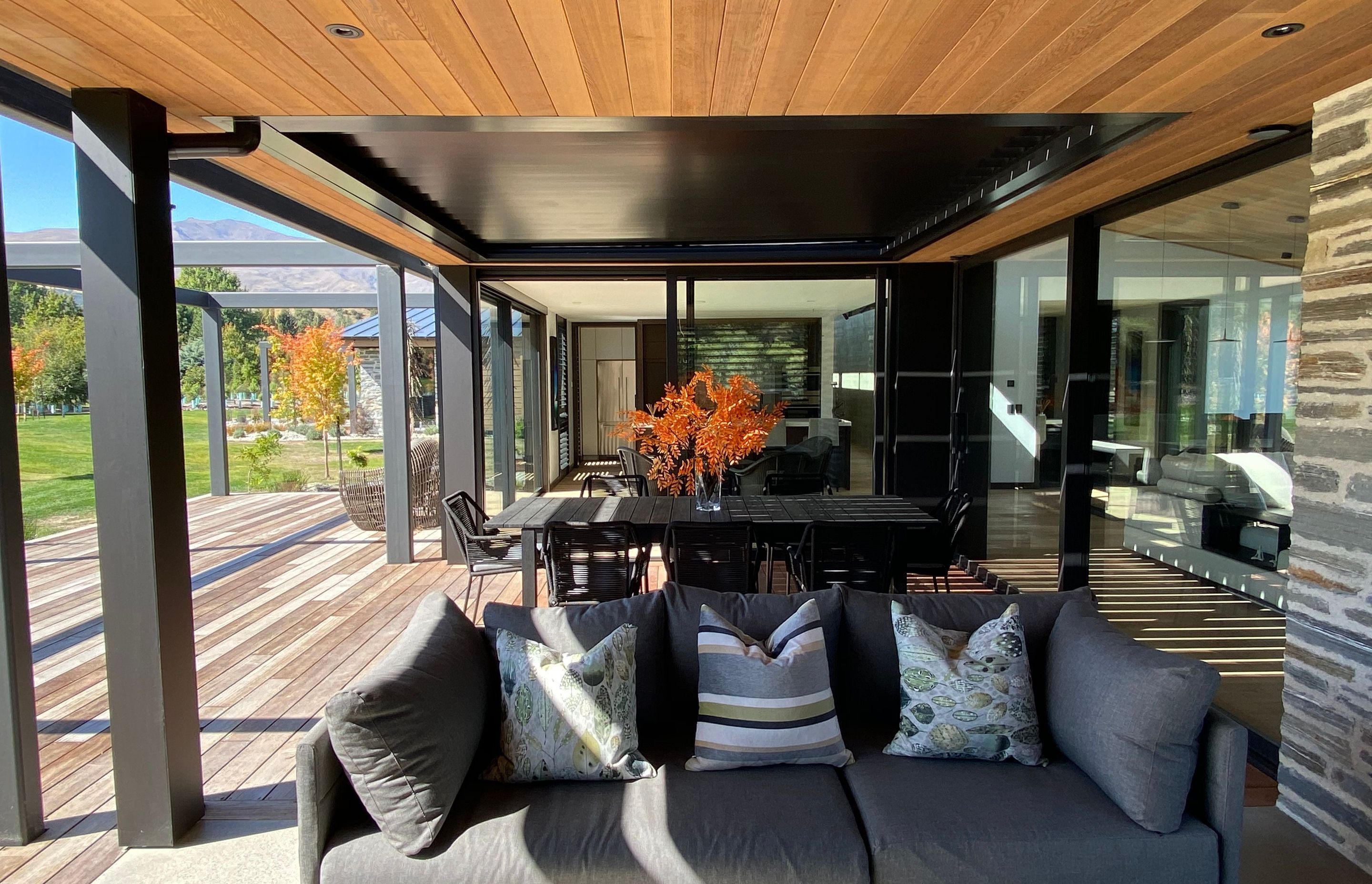 Consideration of the outdoor living spaces was an integral part of the homes design
