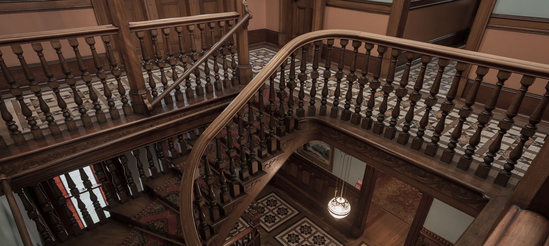 Larnachs Castle Interior, Dunedin, Heritage NZ banner