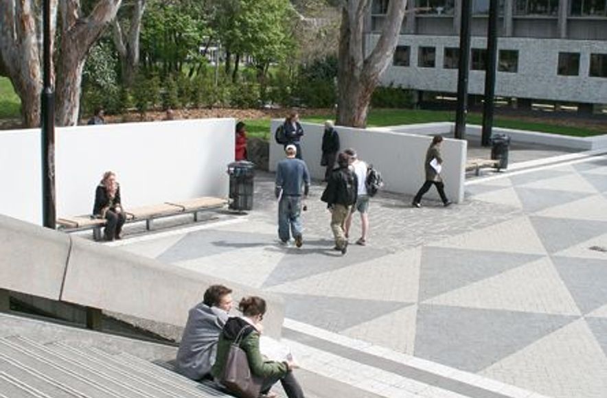 Canterbury University Library Plaza