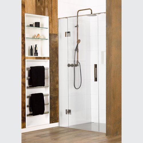 Linea Quattro Tiled 3 Wall Hinged Shower