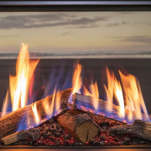 Rinnai Linear 800 Gas Fireplace with FlameTech