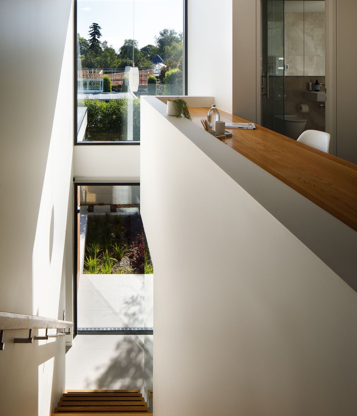 Oak is a central feature in the interiors of each of the houses at Lintrathen Gardens. 